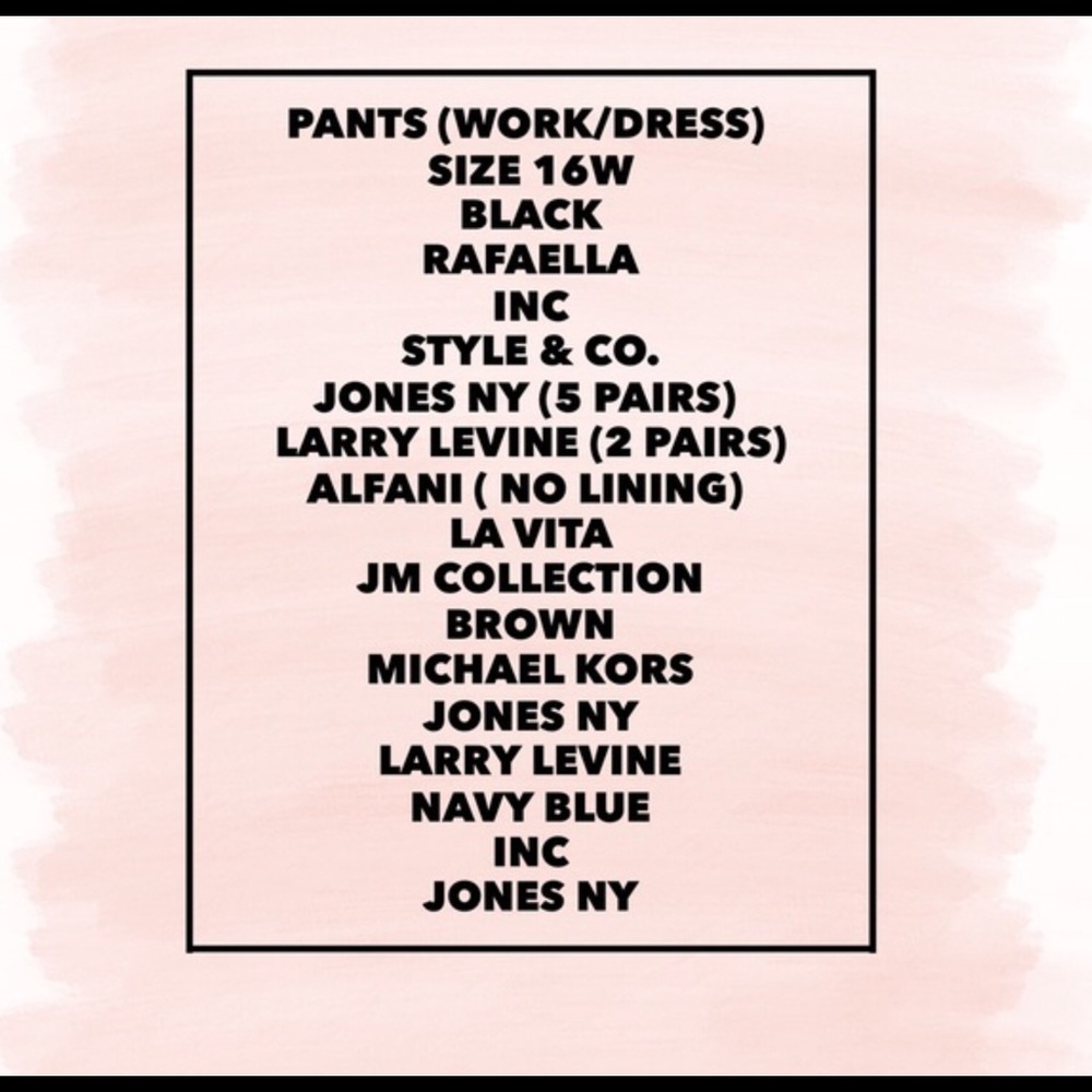 Back Pants Blow Out! size 16W!
